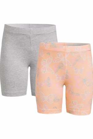 Wonder Nation Girls Bike Shorts 2‑Pack